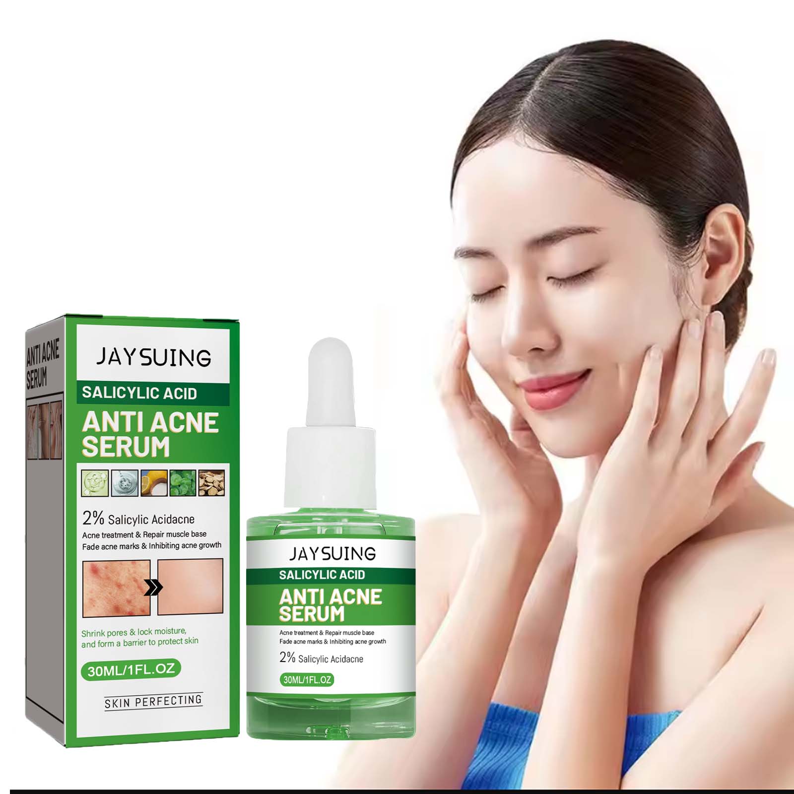 Azelaic Acid Serum - Salicylzuur Anti Acn-e Gezichtsserum Hydraterende Fader