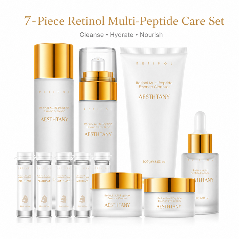 Skincare Omg - 7-delige Retinol Multi-Peptide Skincare Set Hydraterende