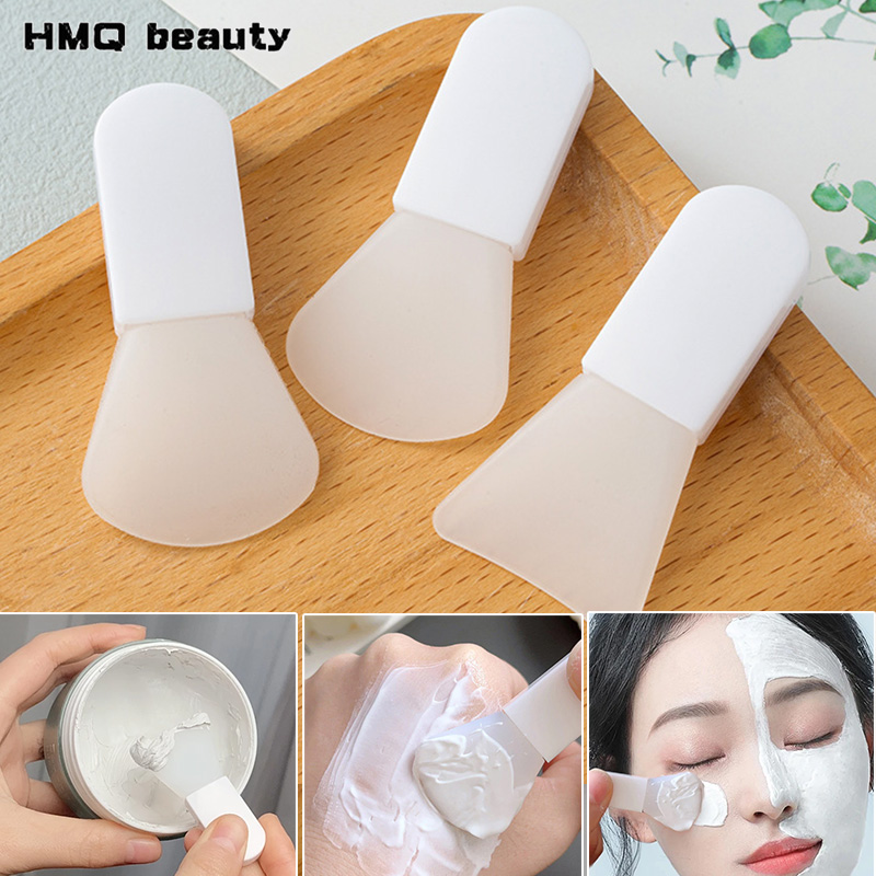 Skincare Omg - 3 stuks siliconen gezichtsmaskerborstel professionele moddercrèmeborstels