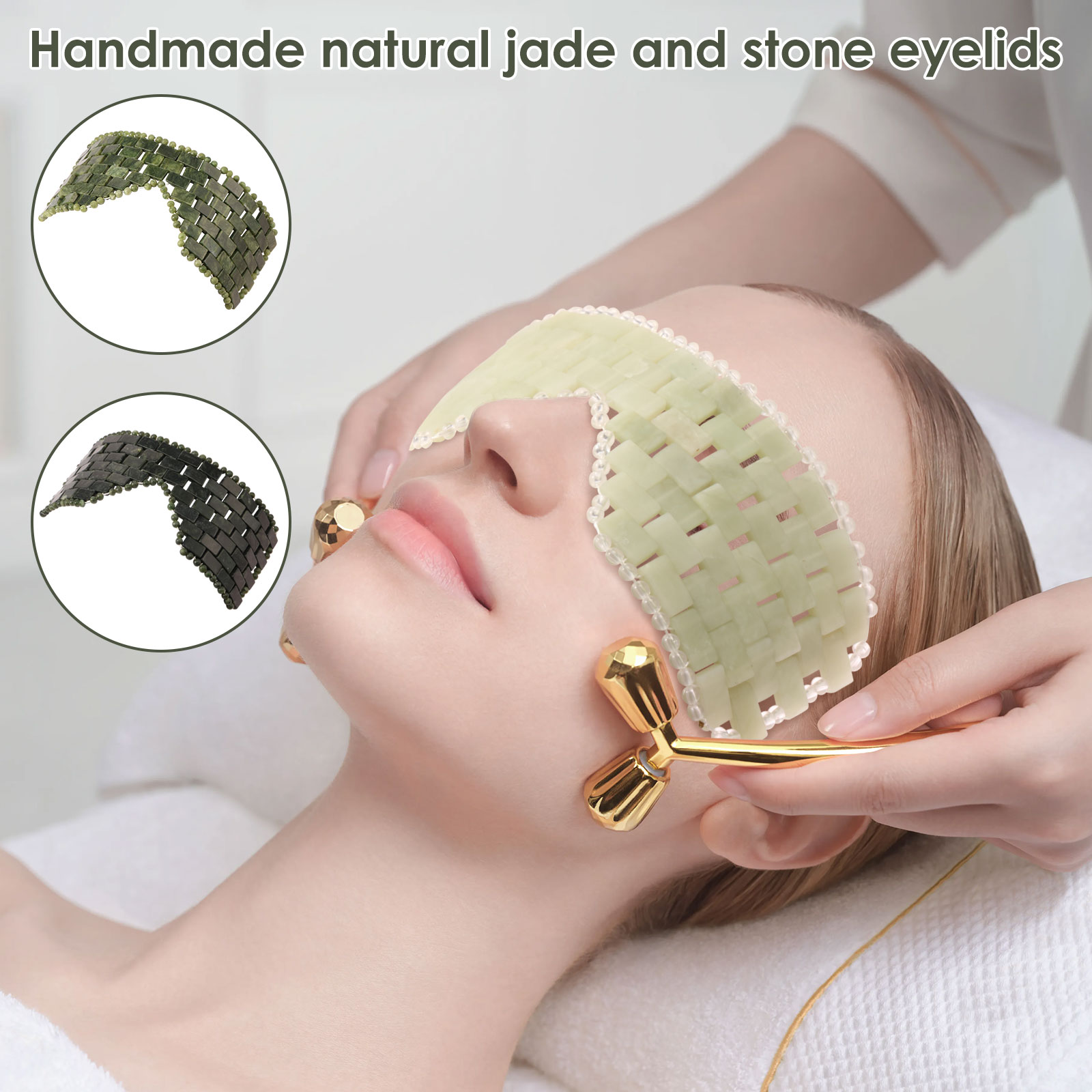 Skincare Omg - Jade Oogmasker Draagbare Jade Stone Gezichtsmasker