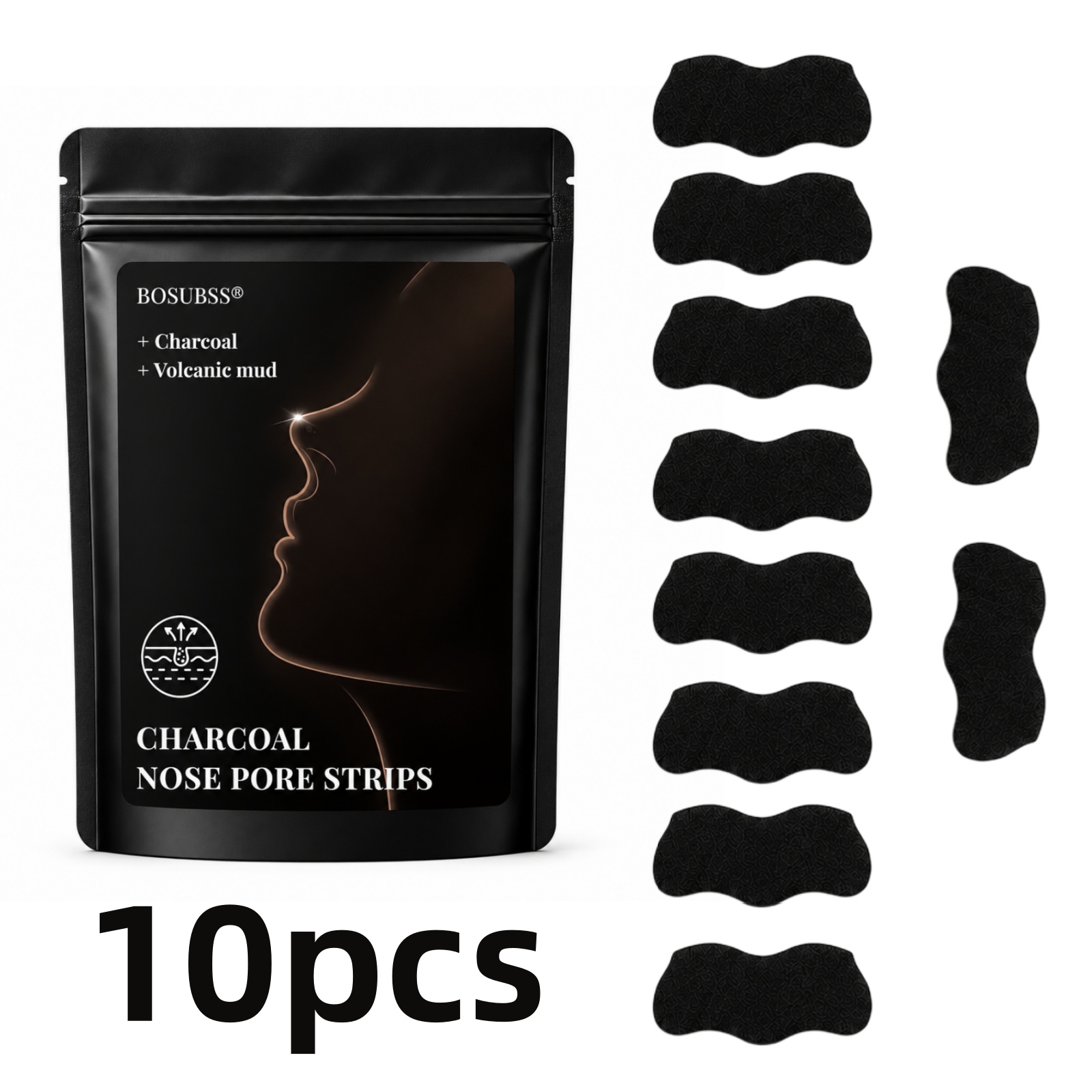 10 stuks houtskool neusverzorg - Charcoal Pore Strip recensie en prijs