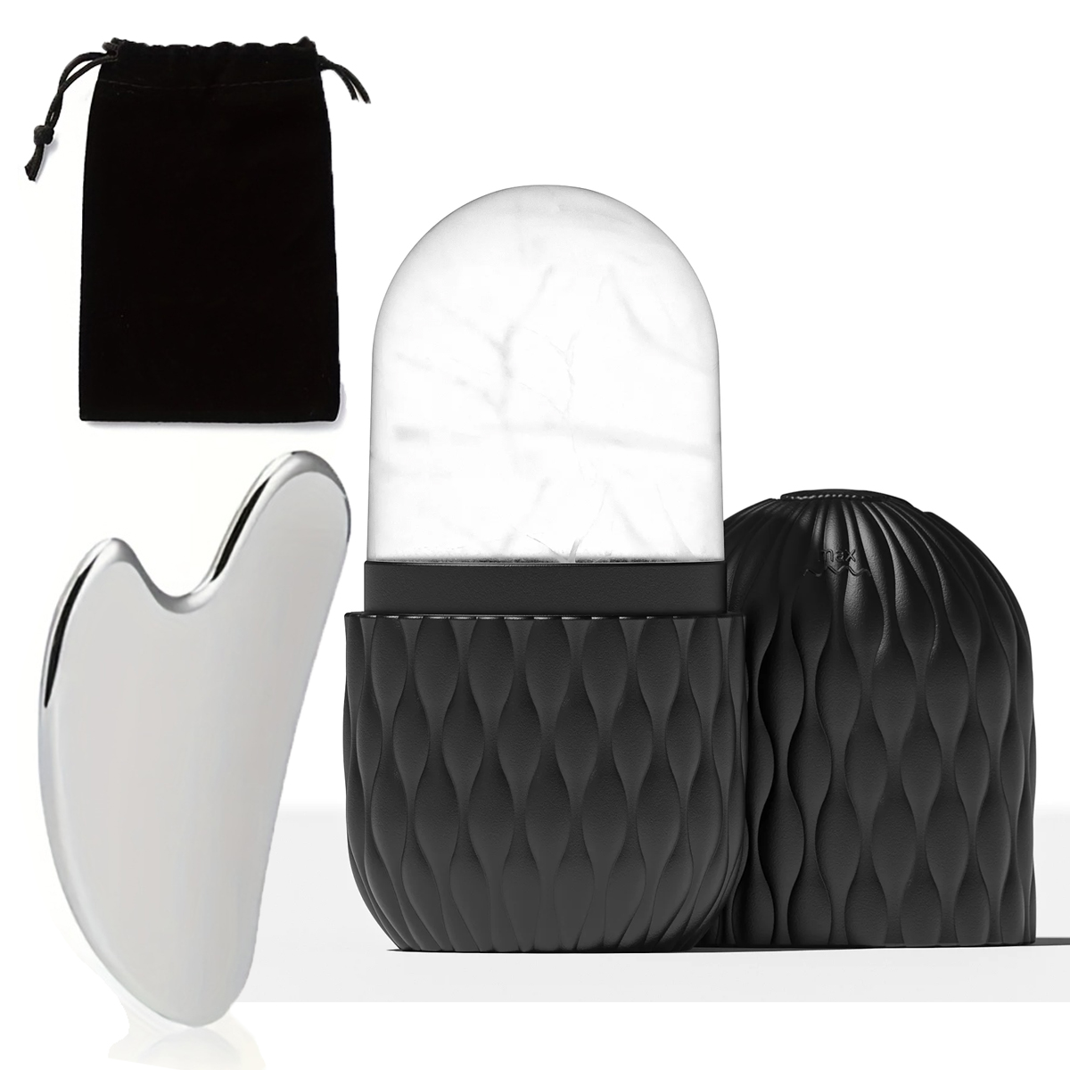 IJsroller & RVS Gua Sha set vo - Skincare Ingredients Checker recensie en prijs